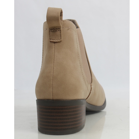 Dark Natural Chelsea Low Heel Ankle Boot - Picture 4 of 7